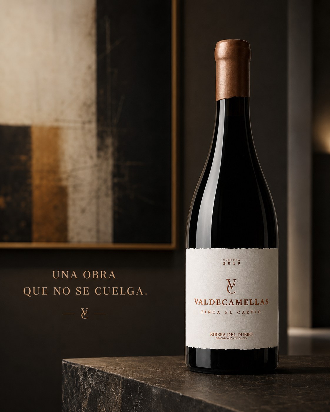 Finca El Carpio, the bottle against the light