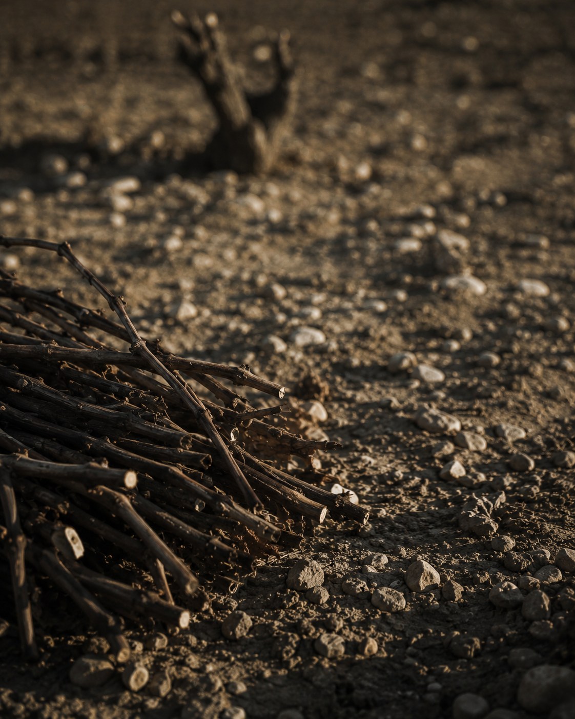 Pruned canes