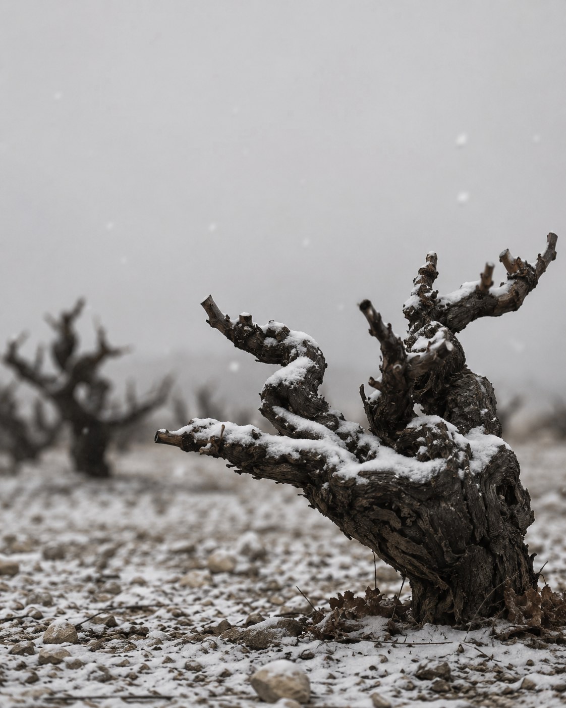 Winter pruning in the vineyard