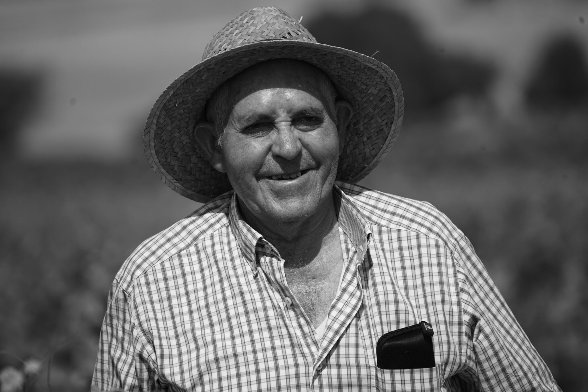 Trifón, vine-grower at Valdecamellas, in the vineyard
